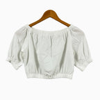 Please top bambina bianco con tasche - Abbigliamento bambini firmato | CDifferent Outlet