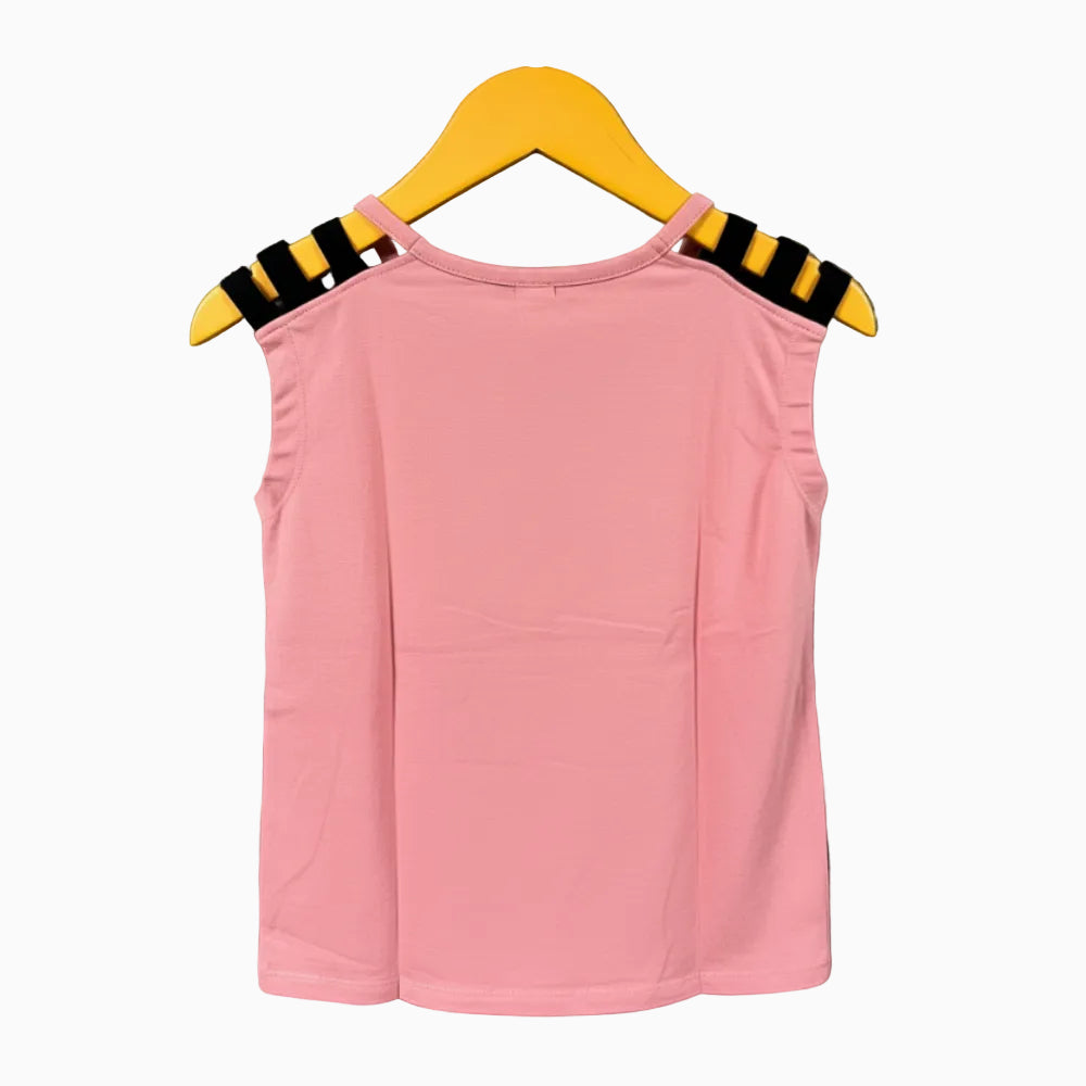 Boboli top rosa cuore animalier bambina