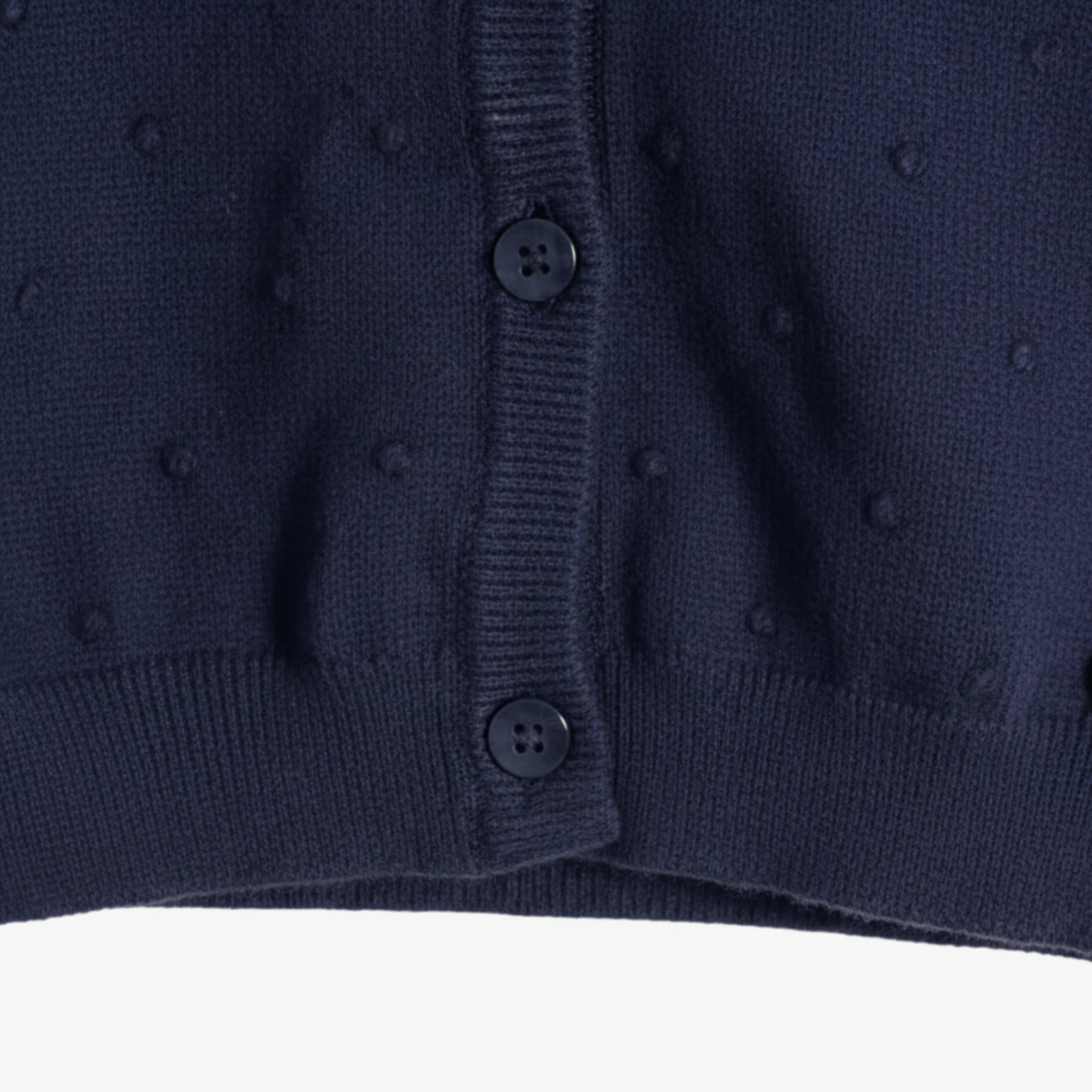 Alice Pi cardigan blu a pois in rilievo neonata
