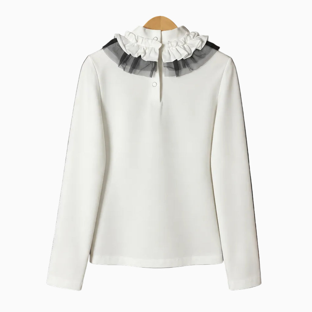 Alice Pi lupetto con rouches sul collo bambina | CDifferent Outlet