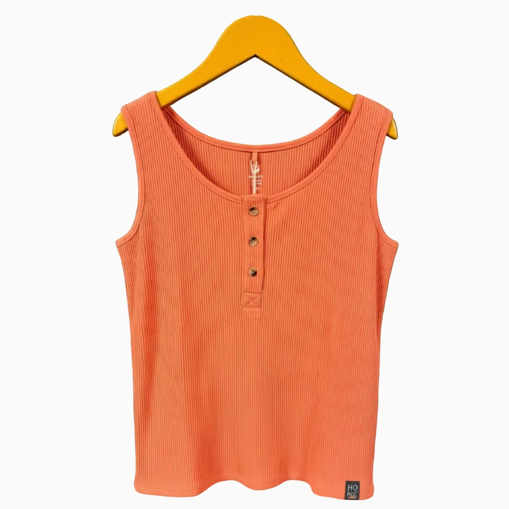 Boboli canotta a costine con bottoni color corallo bambina - Abbigliamento bambini firmato | CDifferent Outlet