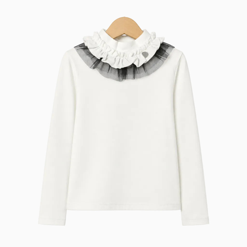 Alice Pi lupetto con rouches sul collo bambina | CDifferent Outlet
