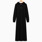Diesel Abito Lungo Felpa Nero con Cappuccio e Logo bambina | CDifferent Outlet