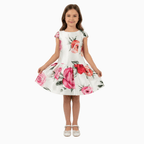 Special Day vestito cerimonia bambina bianco con fiori - Abbigliamento bambini firmato | CDifferent Outlet