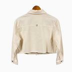 Please giacca cropped bambina crema con tasconi - Abbigliamento bambini firmato | CDifferent Outlet