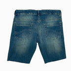 Elsy shorts in jeans bambina blu con taglio a vivo