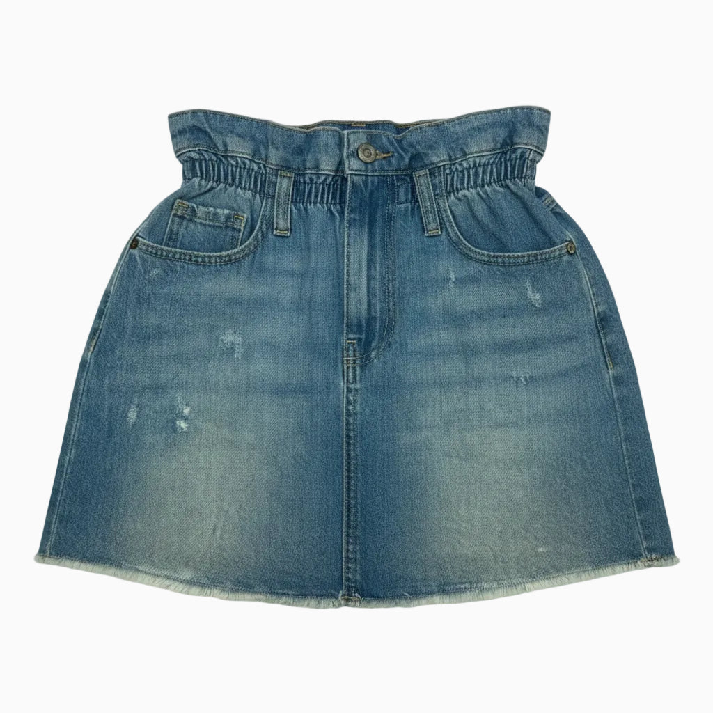 Please gonna paperbag bambina in light denim - Abbigliamento bambini firmato | CDifferent Outlet