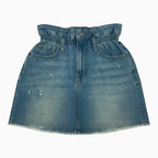 Please gonna paperbag bambina in light denim