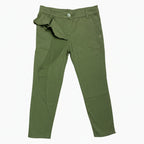 Patrizia Pepe pantalone bambina con rouge verde militare