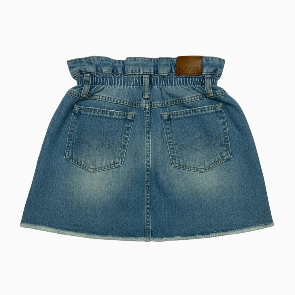 Please gonna paperbag bambina in light denim - Abbigliamento bambini firmato | CDifferent Outlet