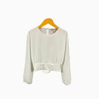 Kocca blusa bambina intreccio bianca - Abbigliamento bambini firmato | CDifferent Outlet