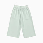 People pantalone cropped bambina bianco con elastico