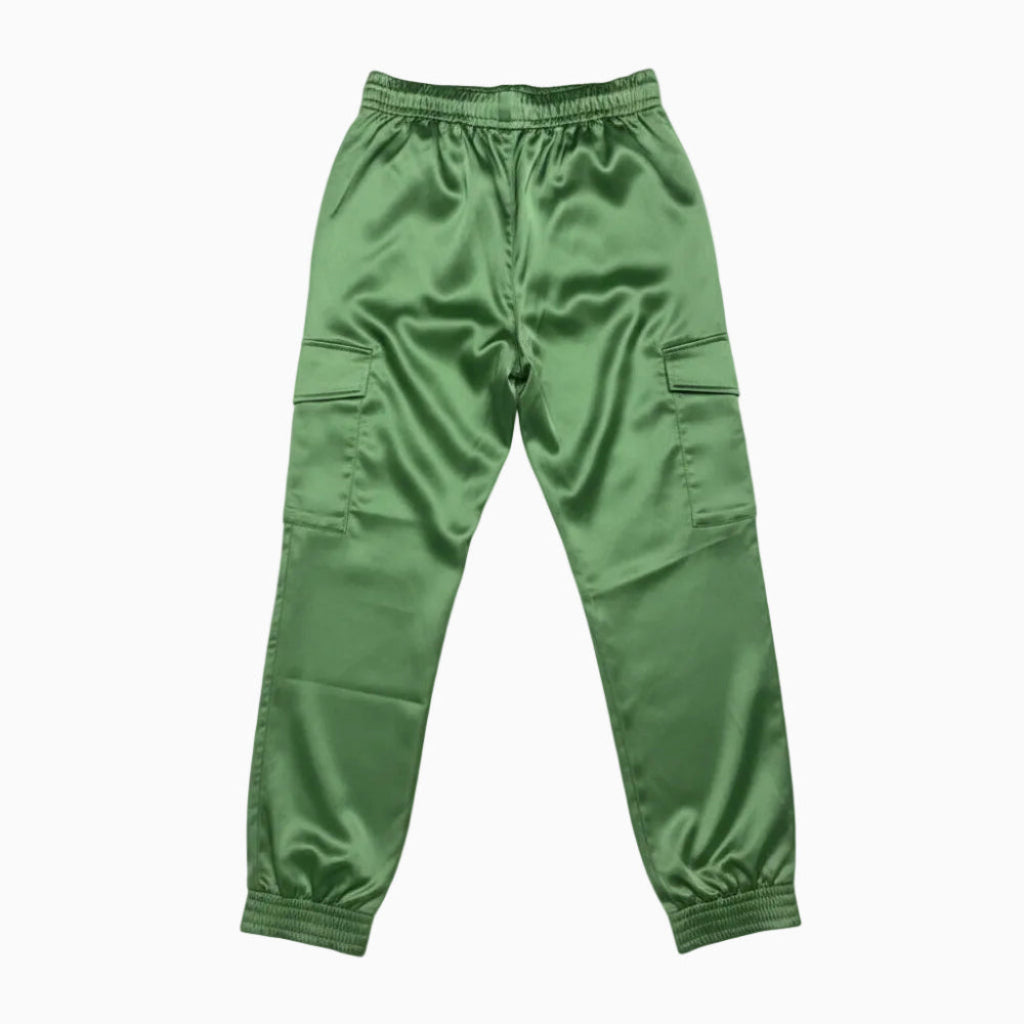 Trybeyond pantalone cargo bambina verde