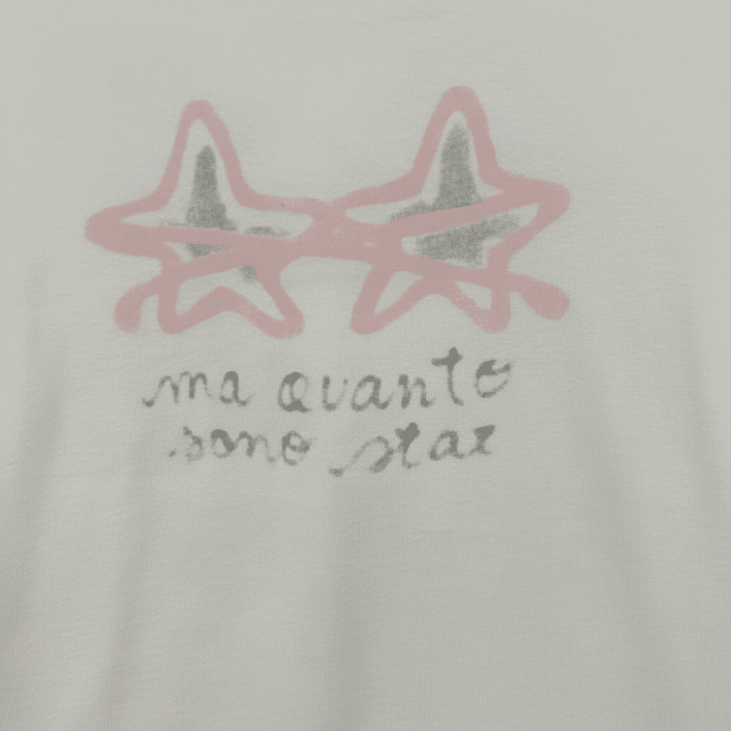 Coccodè t-shirt neonata bianca con stelle