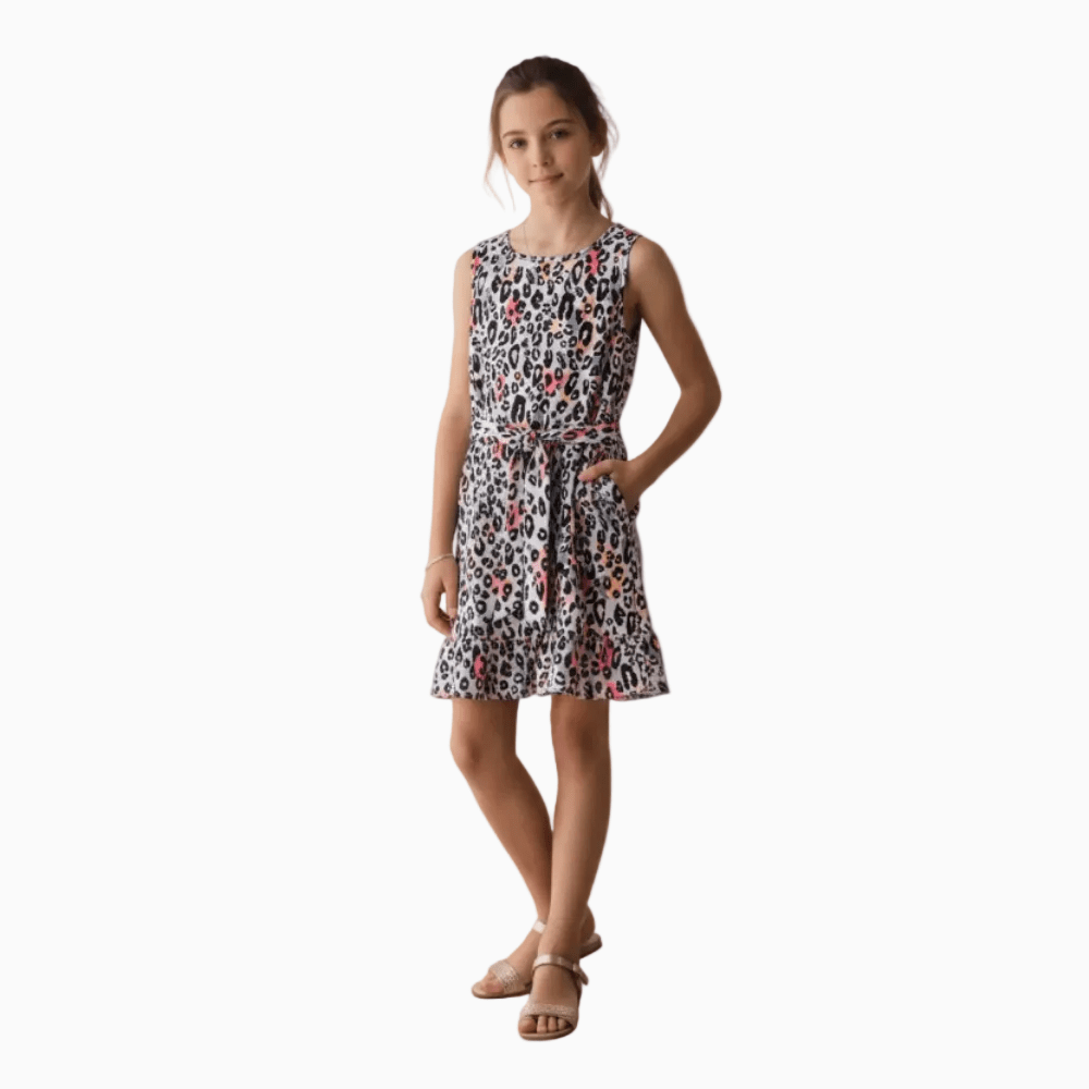 Only vestito bambina fantasia animalier lilla - Abbigliamento bambini firmato | CDifferent Outlet