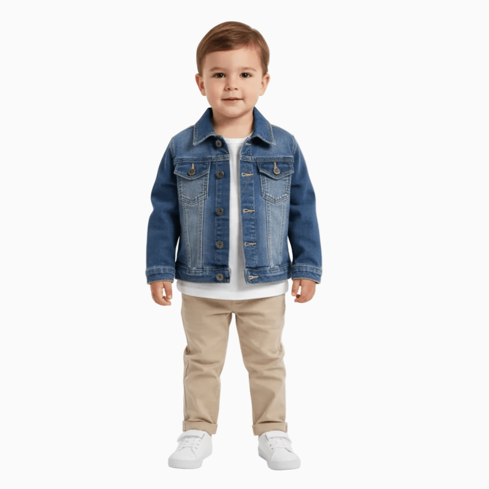 Dodipetto giacca di jeans neonato blu