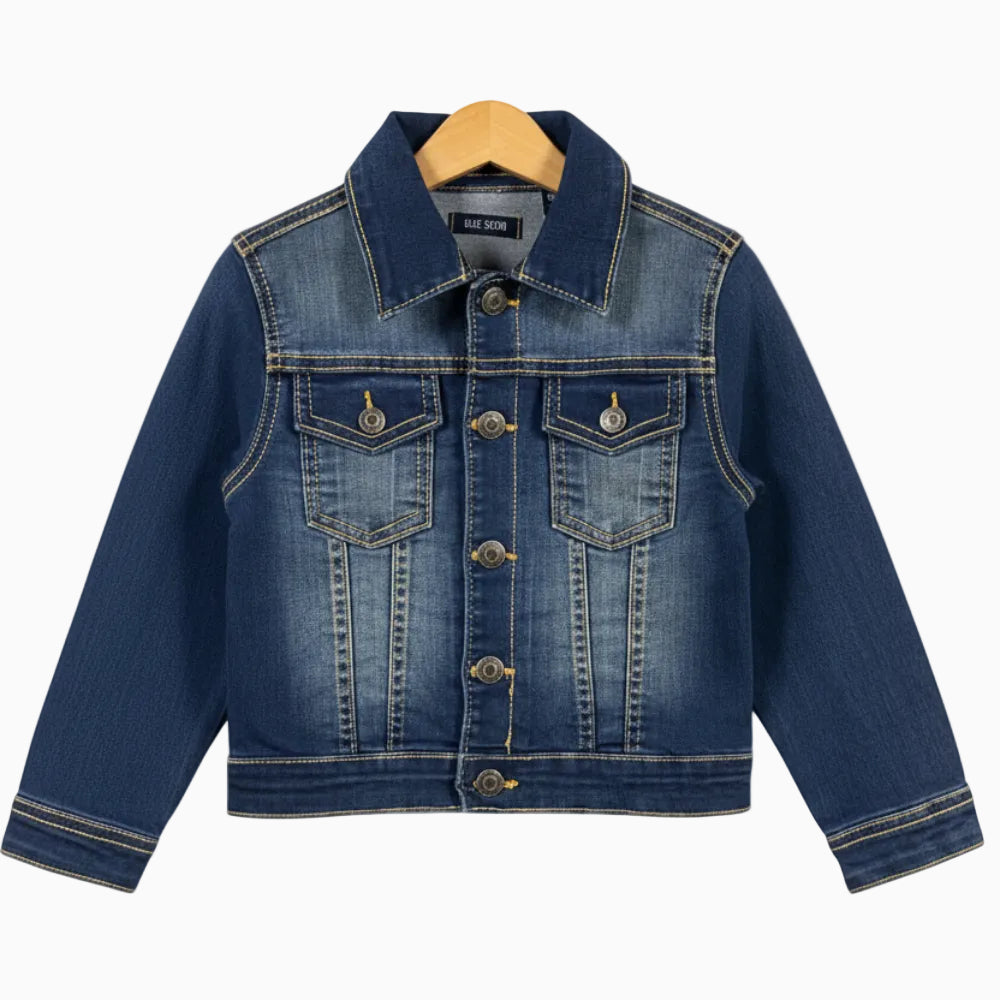 Blue Seven giacca di jeans bambino sfumata