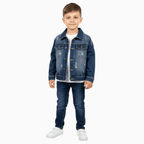 Blue Seven giacca di jeans bambino sfumata