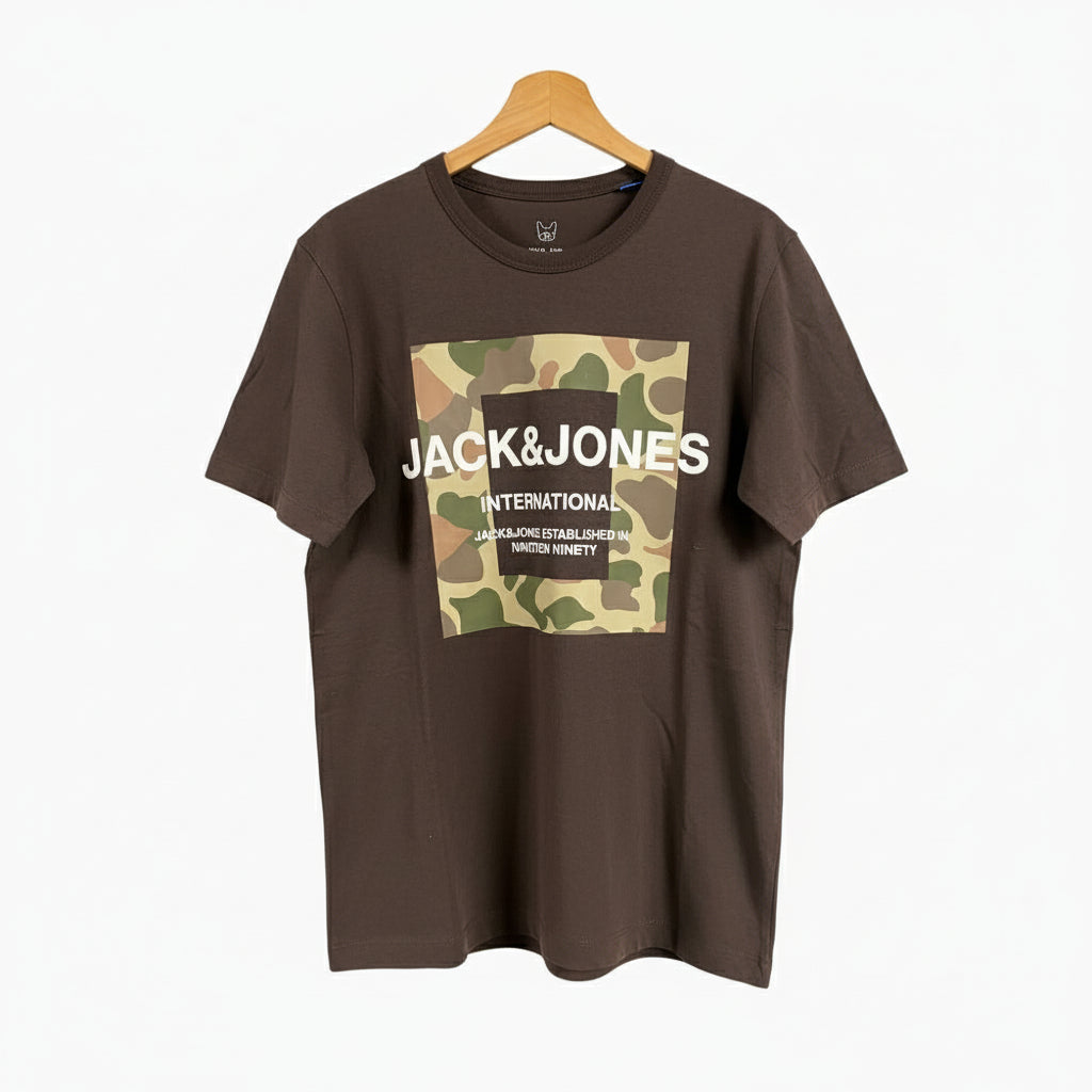 Jack & Jones t-shirt manica corta bambino marrone