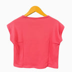 Losan t-shirt corta corallo con scritta paillettes bambina - Abbigliamento bambini firmato | CDifferent Outlet