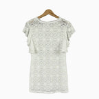 Please maglia manica corta pizzo bambina bianca - Abbigliamento bambini firmato | CDifferent Outlet