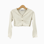 Special Day coprispalle neonata avorio con bottoni perlati