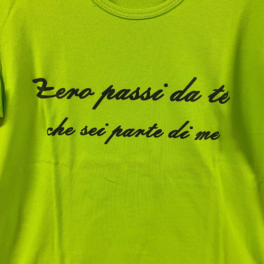 Young Thing t-shirt manica corta bambina verde con dedica