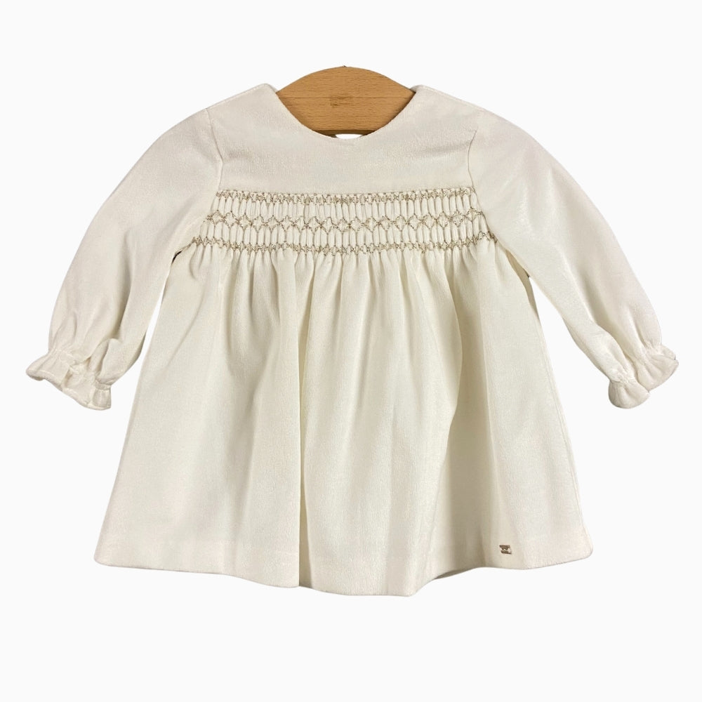 Mayoral abito neonata bianco con lurex