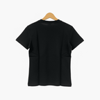 Diadora t-shirt bambina nera multiscritta