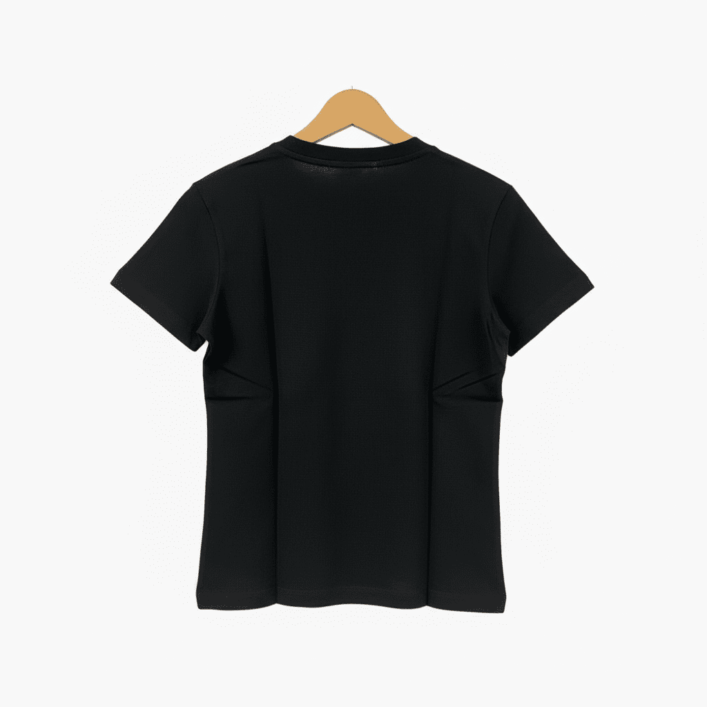 Diadora t-shirt bambina nera multiscritta