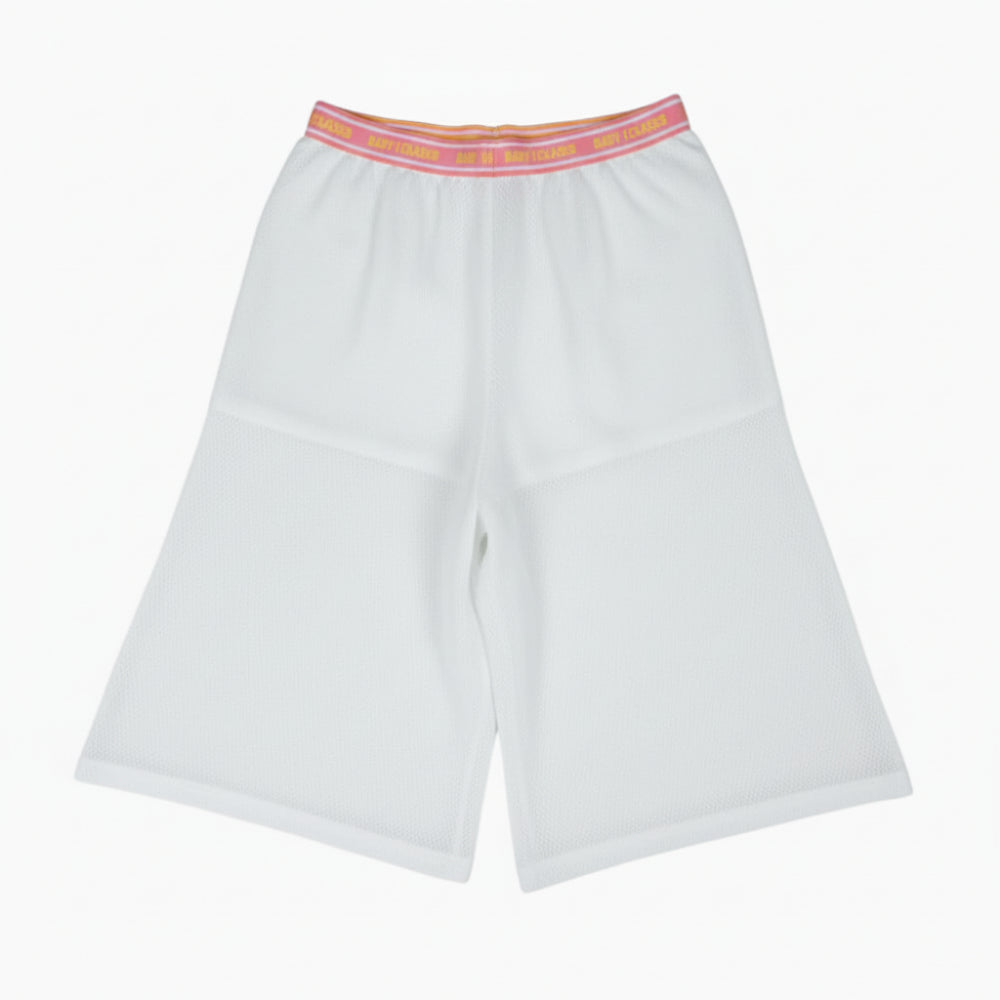 Boy London pantalone wide leg bianco a rete bambina - Abbigliamento bambini firmato | CDifferent Outlet