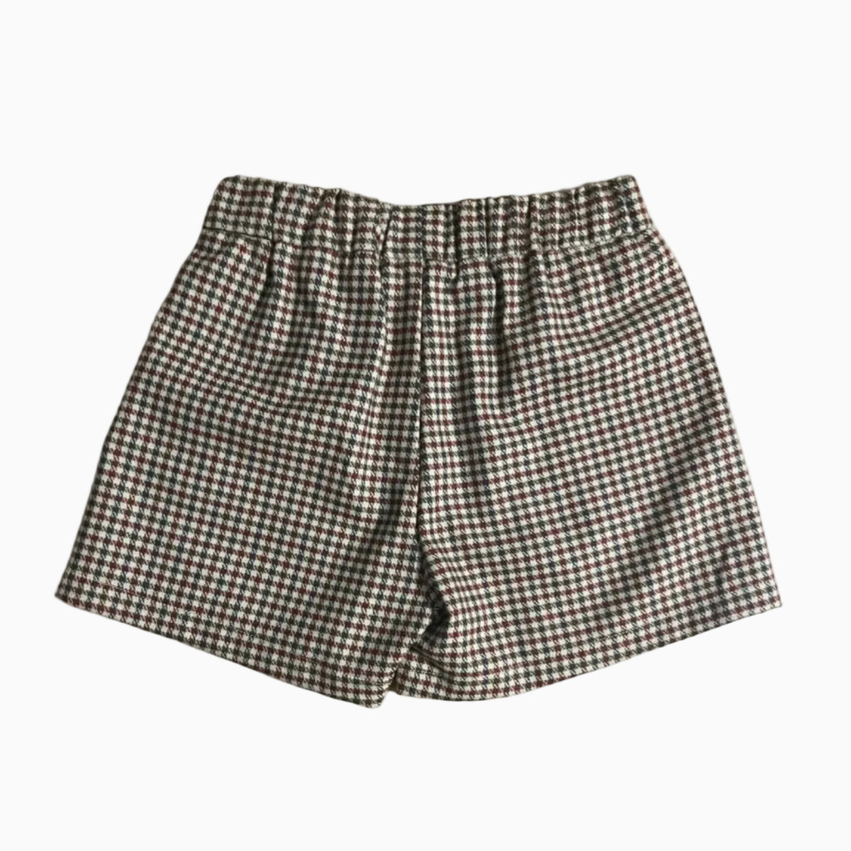 Alice Pi shorts in fantasia pied de poule avorio e nocciola neonata