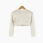 Special Day coprispalle neonata avorio con bottoni perlati