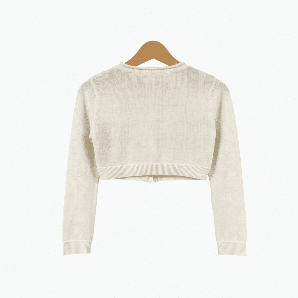 Special Day coprispalle neonata avorio con bottoni perlati