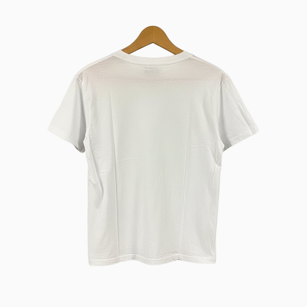 Mousse t-shirt manica corta bambina bianca con cuore