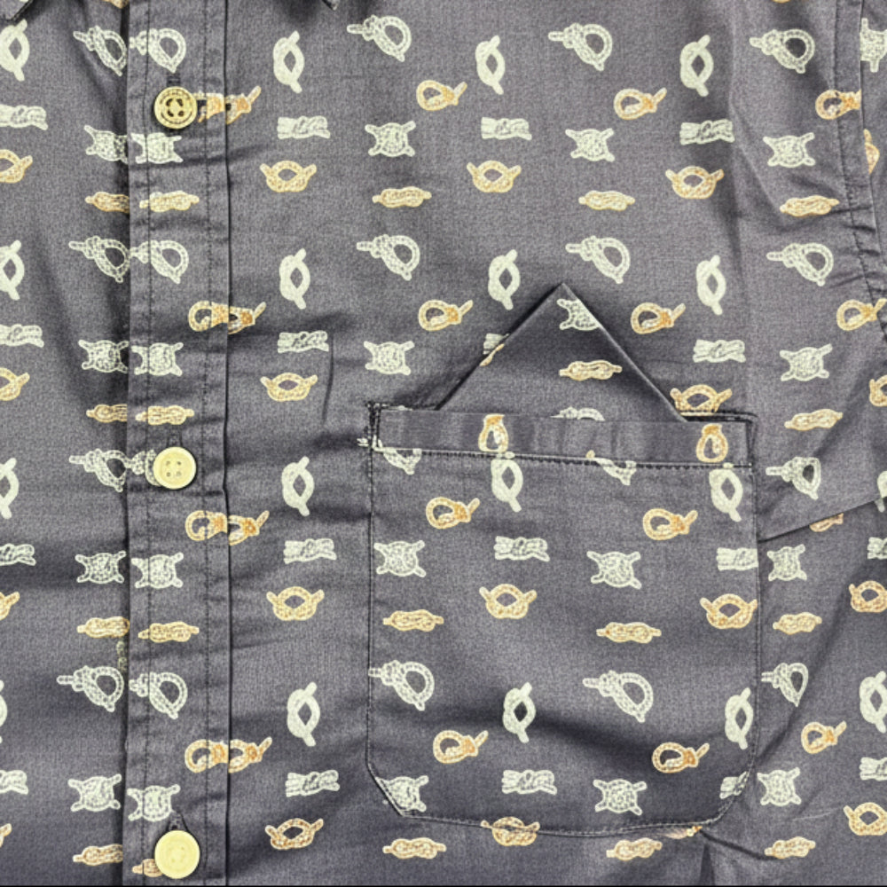 Sarabanda camicia manica corta blu fantasia bambino - Abbigliamento bambini firmato | CDifferent Outlet