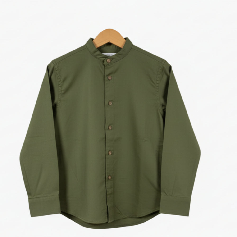 Jack & Jones camicia cotone verde bambino - Abbigliamento bambini firmato | CDifferent Outlet