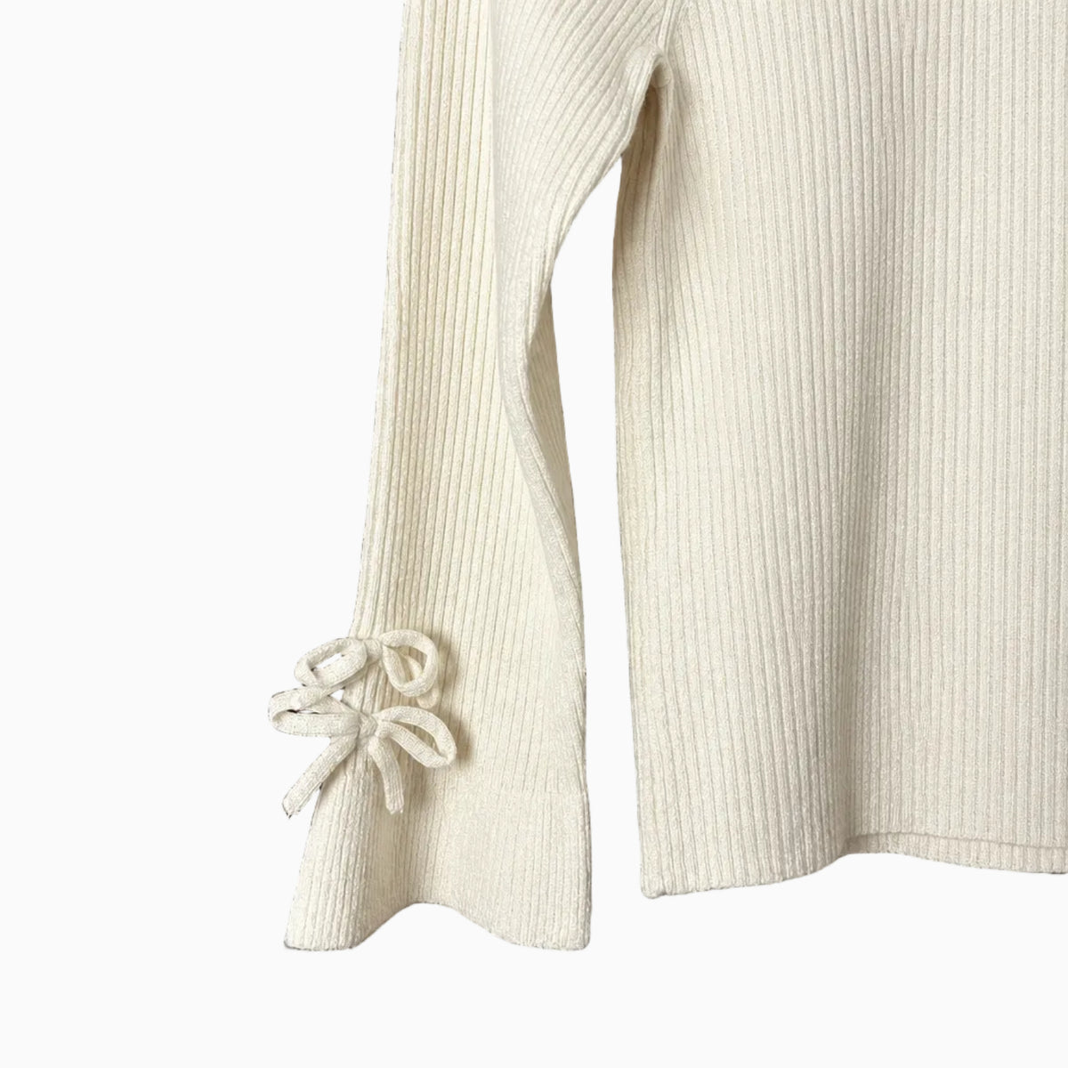 Liu Jo maglia costine dolcevita burro con maniche a campana bambina | CDifferent Outlet