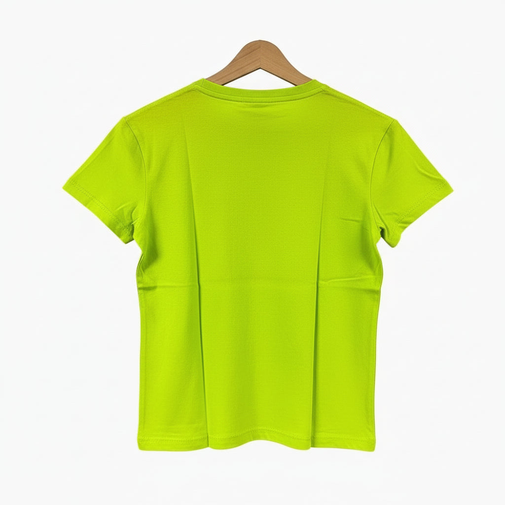 Hangar93 t-shirt manica corta corta bambina verde lime