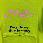 Hangar93 t-shirt manica corta corta bambina verde lime