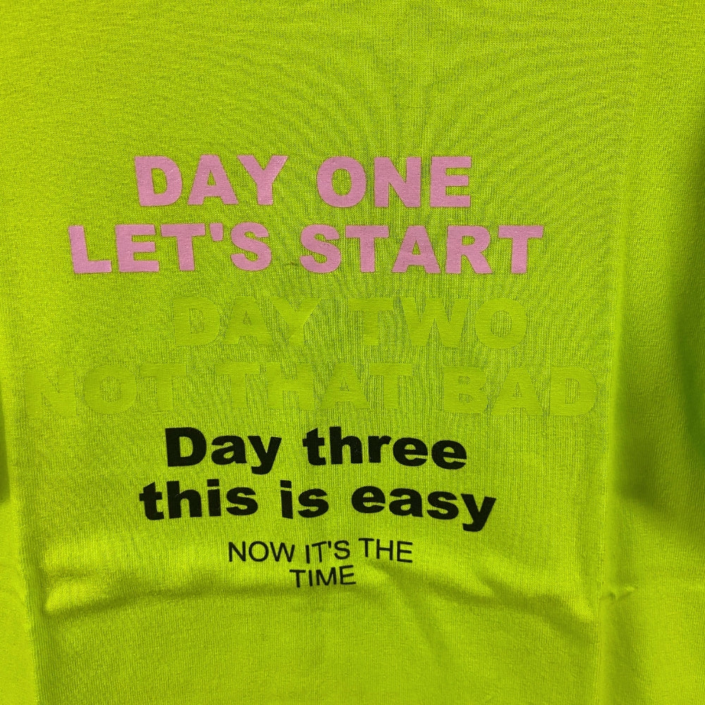 Hangar93 t-shirt manica corta corta bambina verde lime