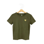 Only t-shirt mezza manica bambina cuore glitter