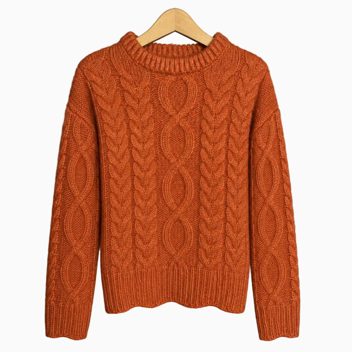 Abel & Lula maglione arancione con lavorazione trecce bambina | CDifferent Outlet
