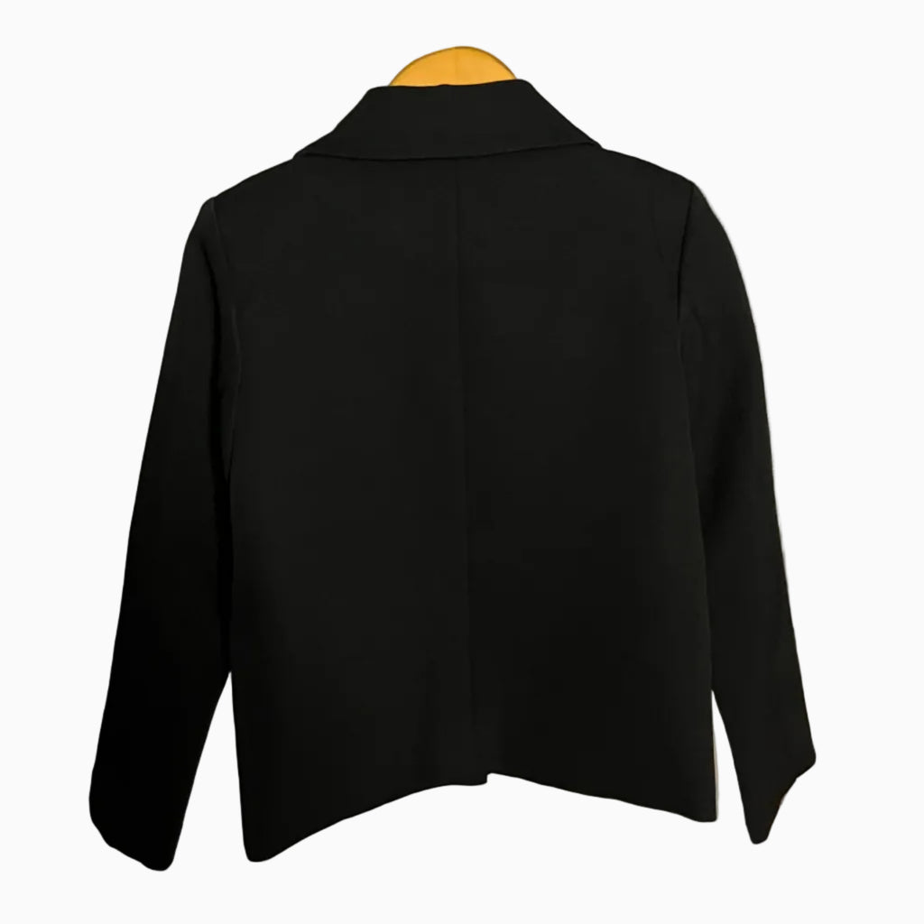 Alice Pi giacca elegante nera da bambina con revers e tasche | CDifferent Outlet