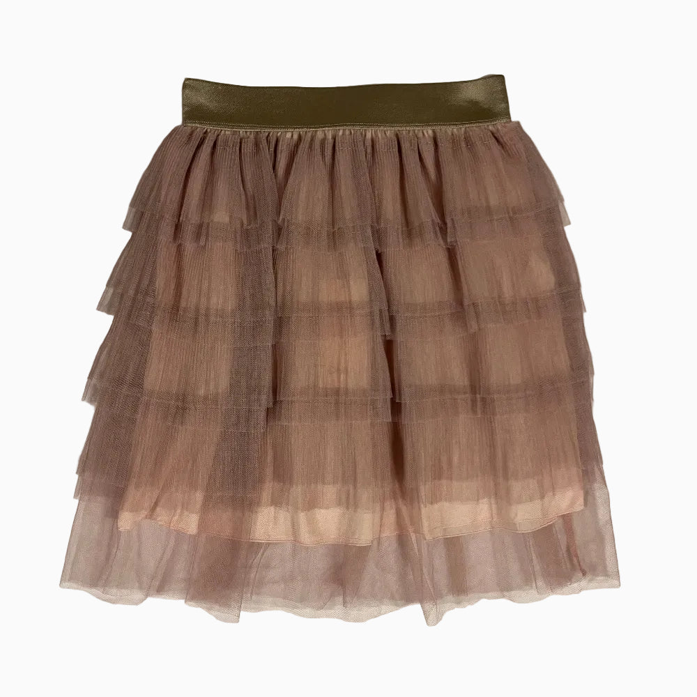 Dixie gonna balze tulle rosa cipria bambina - Abbigliamento bambini firmato | CDifferent Outlet