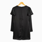 Alice Pi abito nero elegante con fiori gioiello bambina