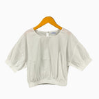 Mayoral top bianco bambina con maniche a sbuffo - Abbigliamento bambini firmato | CDifferent Outlet