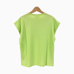 Losan t-shirt manica corta bambina verde con frase motivazionale