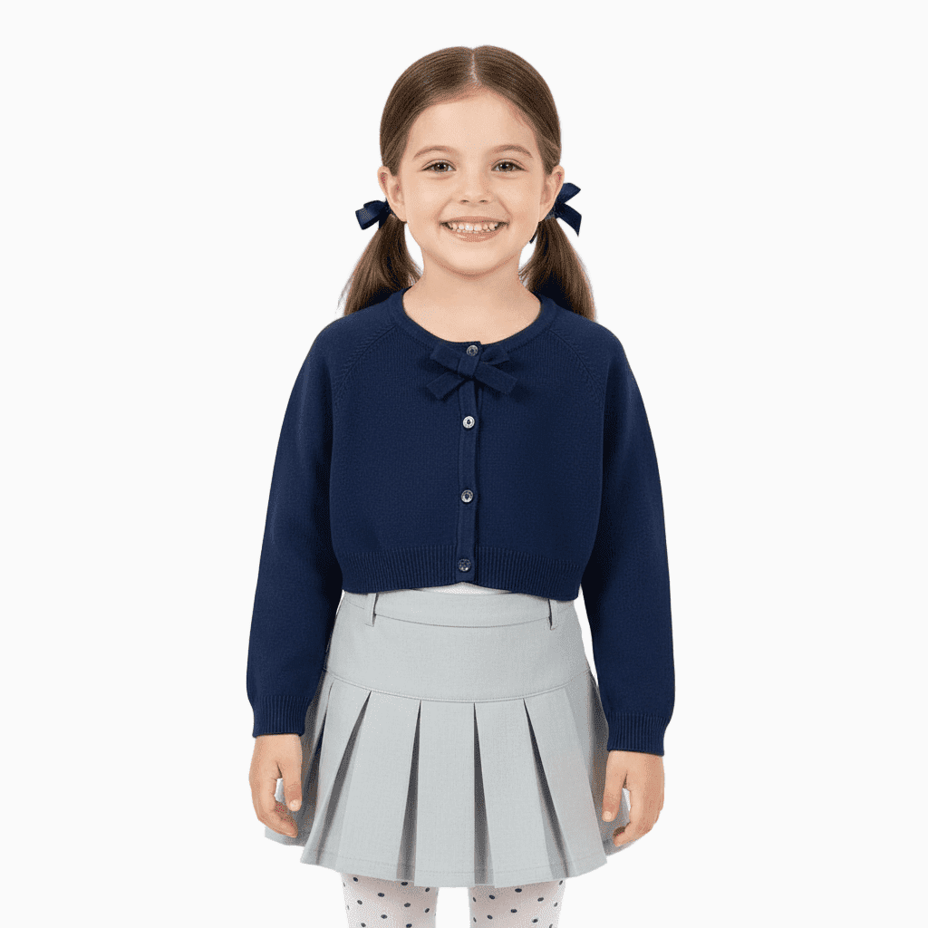 Y-Clù coprispalle bambina blu con fiocco - Abbigliamento bambini firmato | CDifferent Outlet