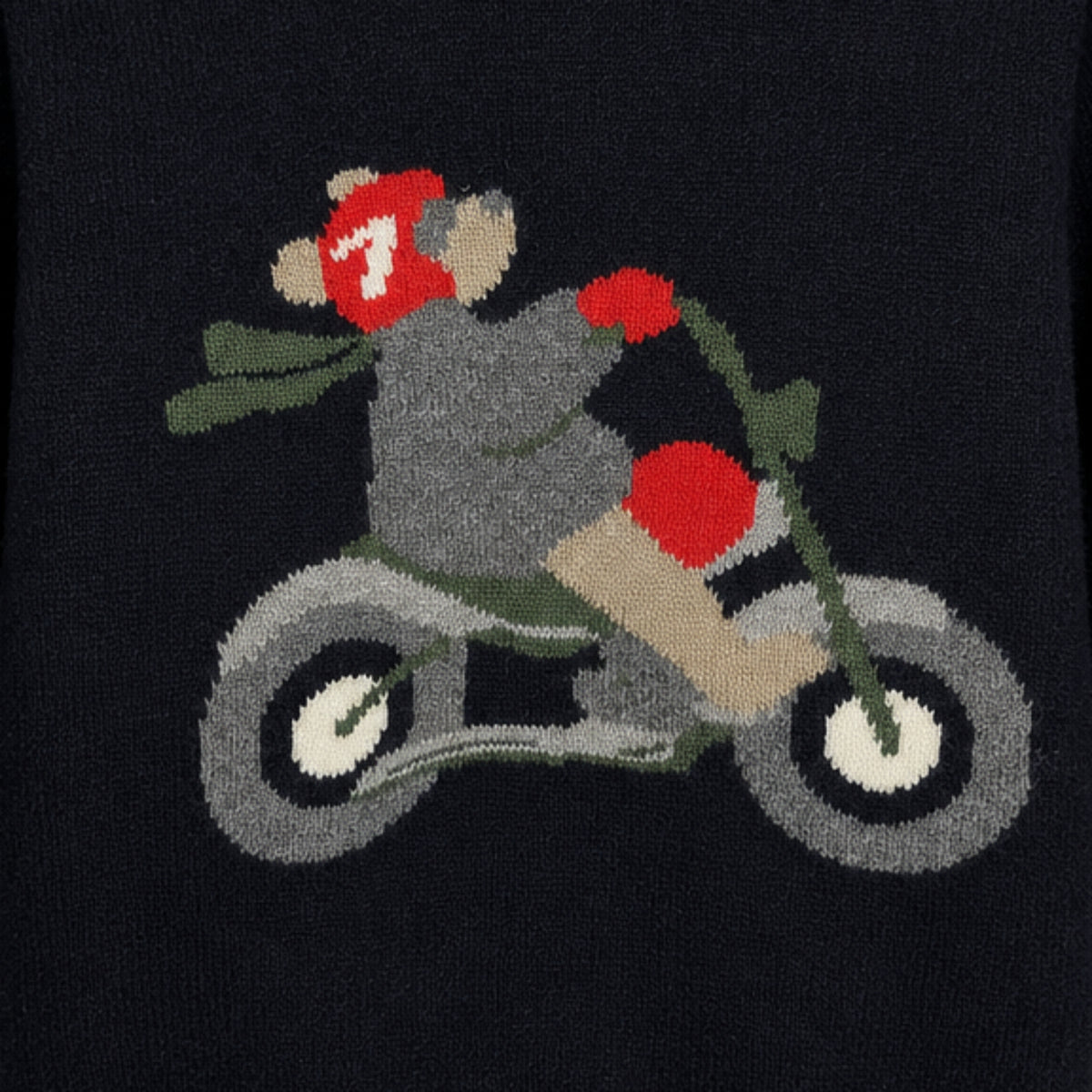 Per Te maglione blu scuro neonato con motociclista | CDifferent Outlet